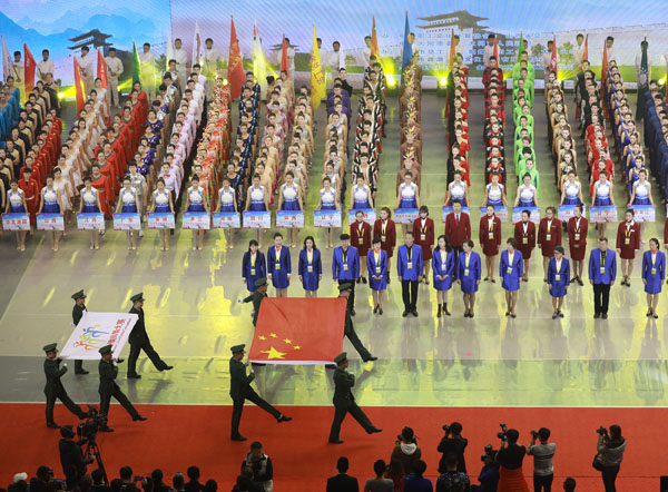 第七届全国职工全健排舞大赛在山西大同开幕